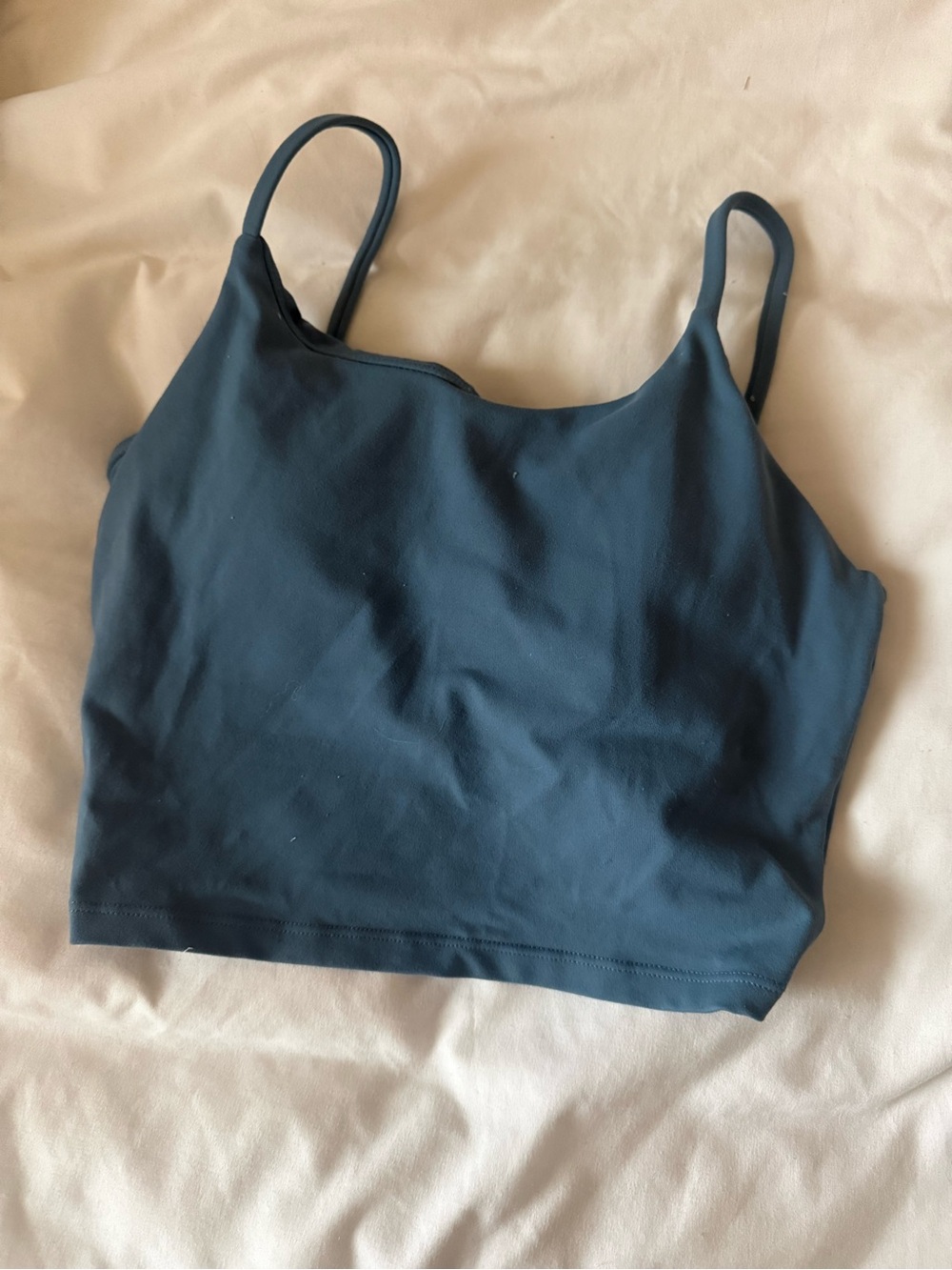 Sleek Women's Crop Cami - Deep Teal